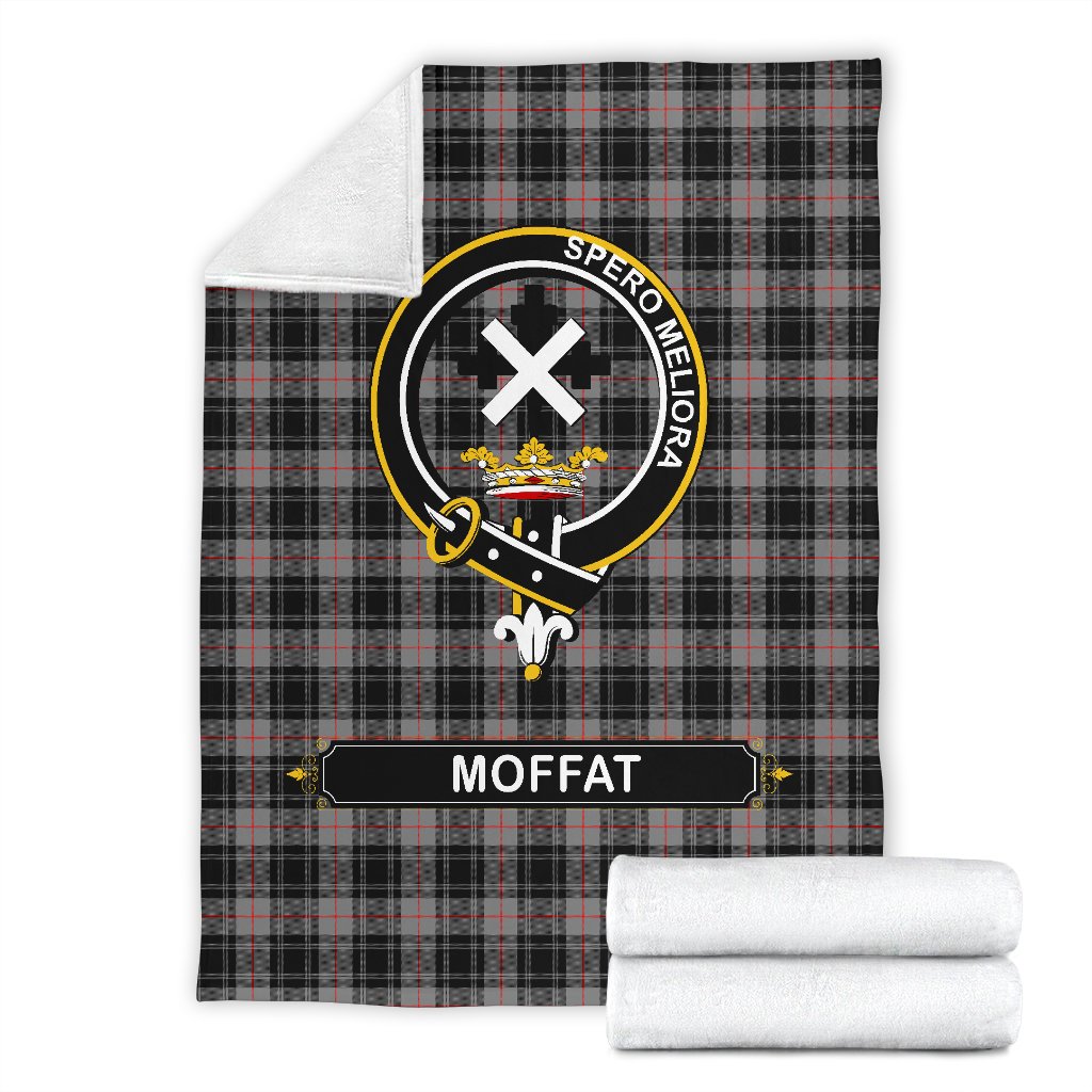 Clan Moffat Family Tartan Crest Blanket 3 Sizes ZJ62 Clan Moffat Tartan Today   