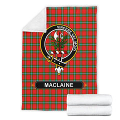 Clan MacLaine Of Lochbuie Family Tartan Crest Blanket 3 Sizes VZ16 Clan Hall Tartan Today   