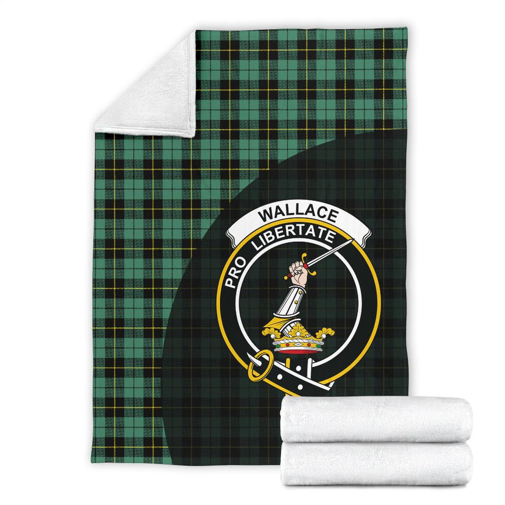 Clan Wallace Hunting Ancient Tartan Crest Blankets Wave Style GM12 Clan Wallace Tartan Today   