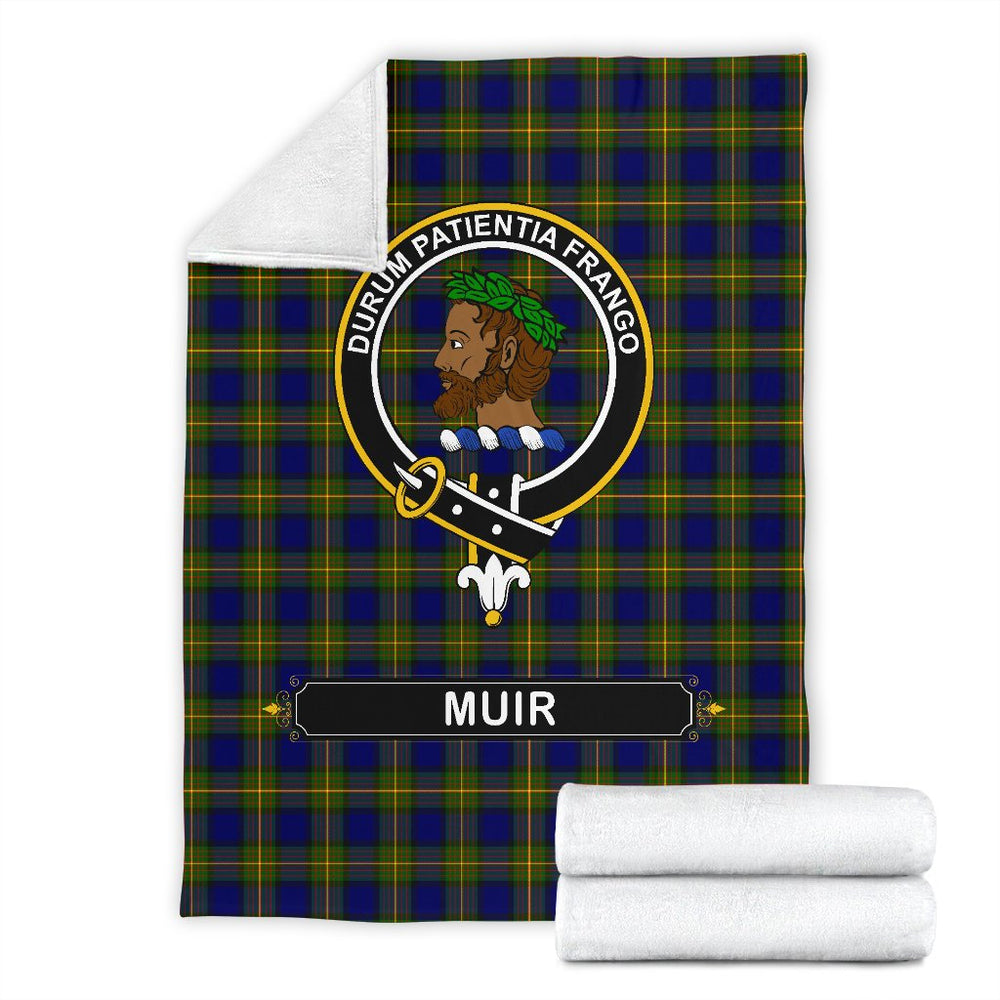 Clan Muir Family Tartan Crest BlanketsBL51 Clan Muir_More Tartan Today   