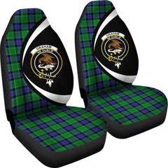 Clan Graham of Menteith Modern Tartan Crest Car Seat Cover  - Circle StyleVP96 Clan Graham Tartan Today   
