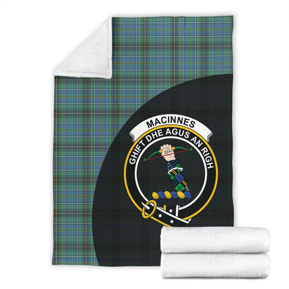 Clan MacInnes Ancient Tartan Crest Blanket Wave Style VM12 Clan MacInnes Tartan Today   