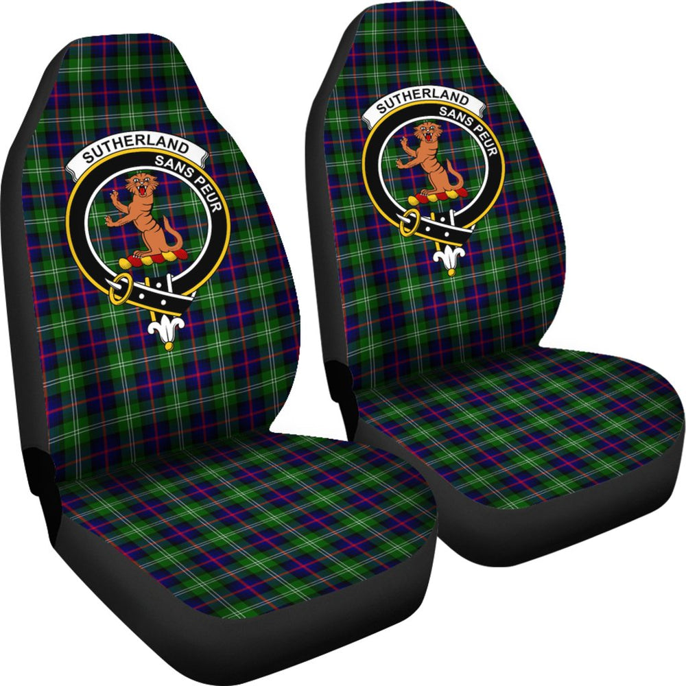 Clan Sutherland Tartan Crest Car Seat Cover IZ63 Clan Sutherland Tartan Today   