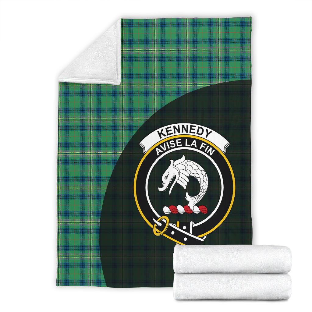 Clan Kennedy Ancient Tartan Crest Blanket 3 Sizes FW10 Clan Kennedy Tartan Today   