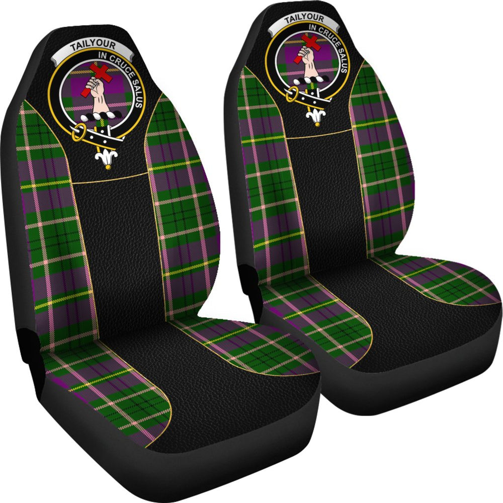 Clan Tailyour (Or Taylor) Tartan Crest Car Seat Cover OX62 Clan Taylor Tartan Today   