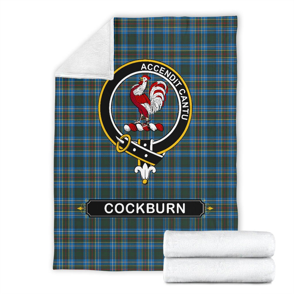 Clan Cockburn Family Tartan Crest Blanket 3 Sizes KK92 Clan Cockburn Tartan Today   