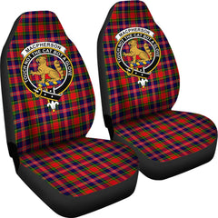 Clan Macpherson Tartan Crest Car Seat Cover VL58 Clan MacPherson Tartan Today   