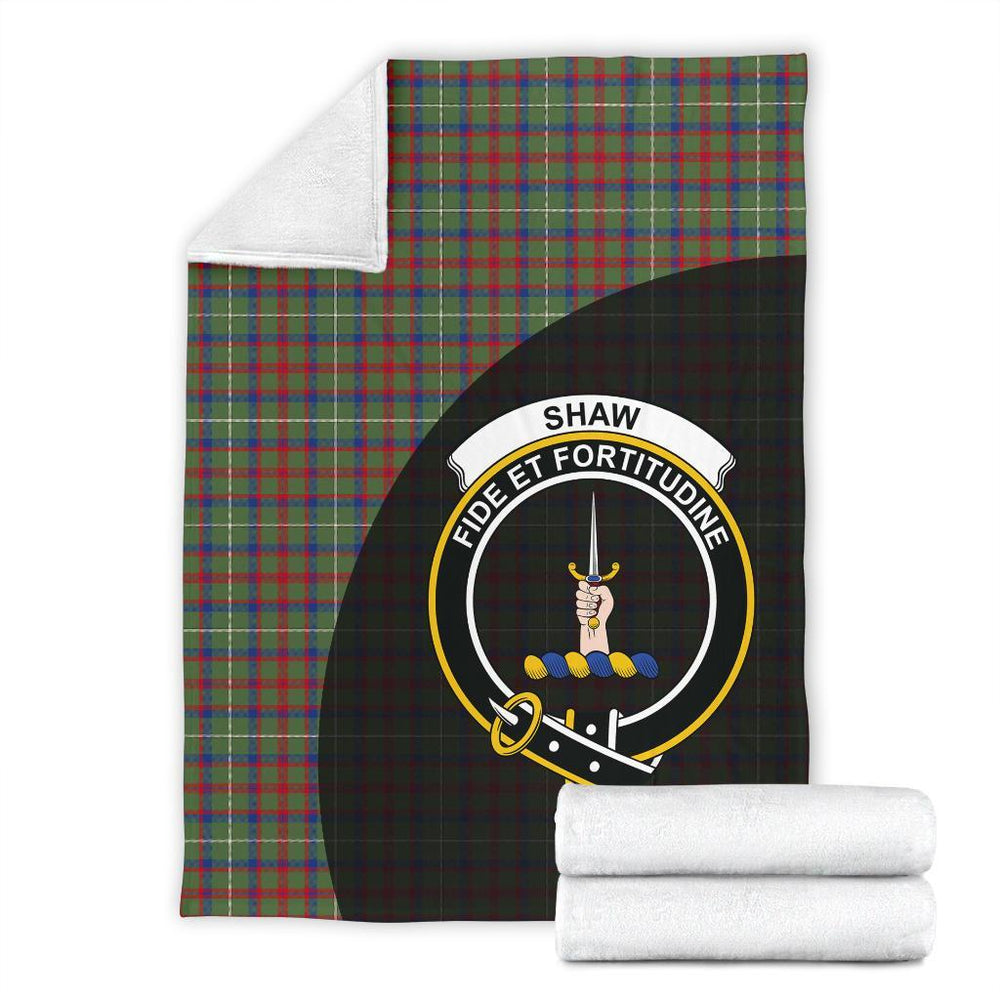 Clan Shaw Green Modern Tartan Crest Blanket Wave Style AK59 Clan Shaw Tartan Today   