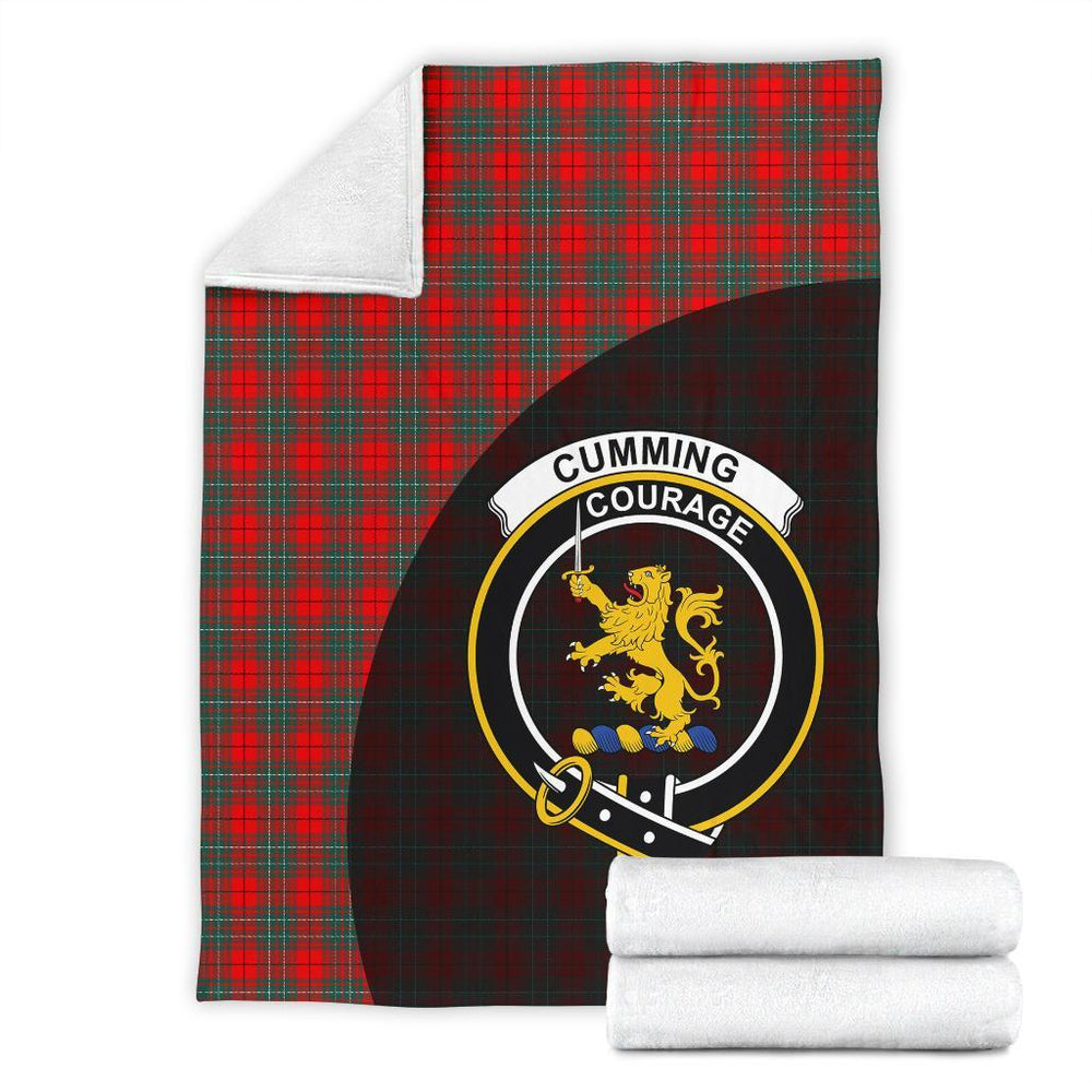 Clan Cumming Modern Tartan Crest Blanket Wave Style DY46 Clan Cumming Tartan Today   