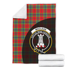Clan MacLean of Duart Modern Tartan Crest Blanket Wave Style SA36 Clan Hall Tartan Today   
