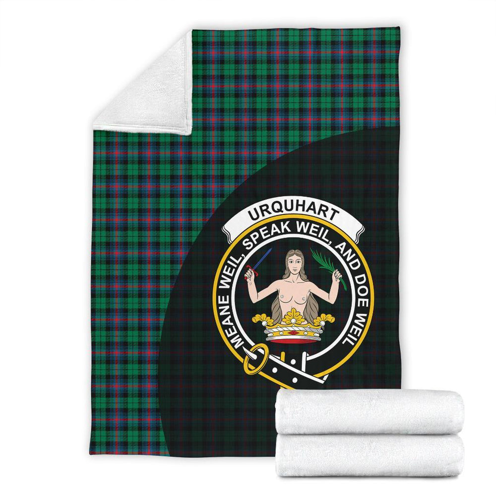 Clan Urquhart Broad Red Ancient Tartan Crest Blanket Wave Style KP83 Clan Urquhart Tartan Today   