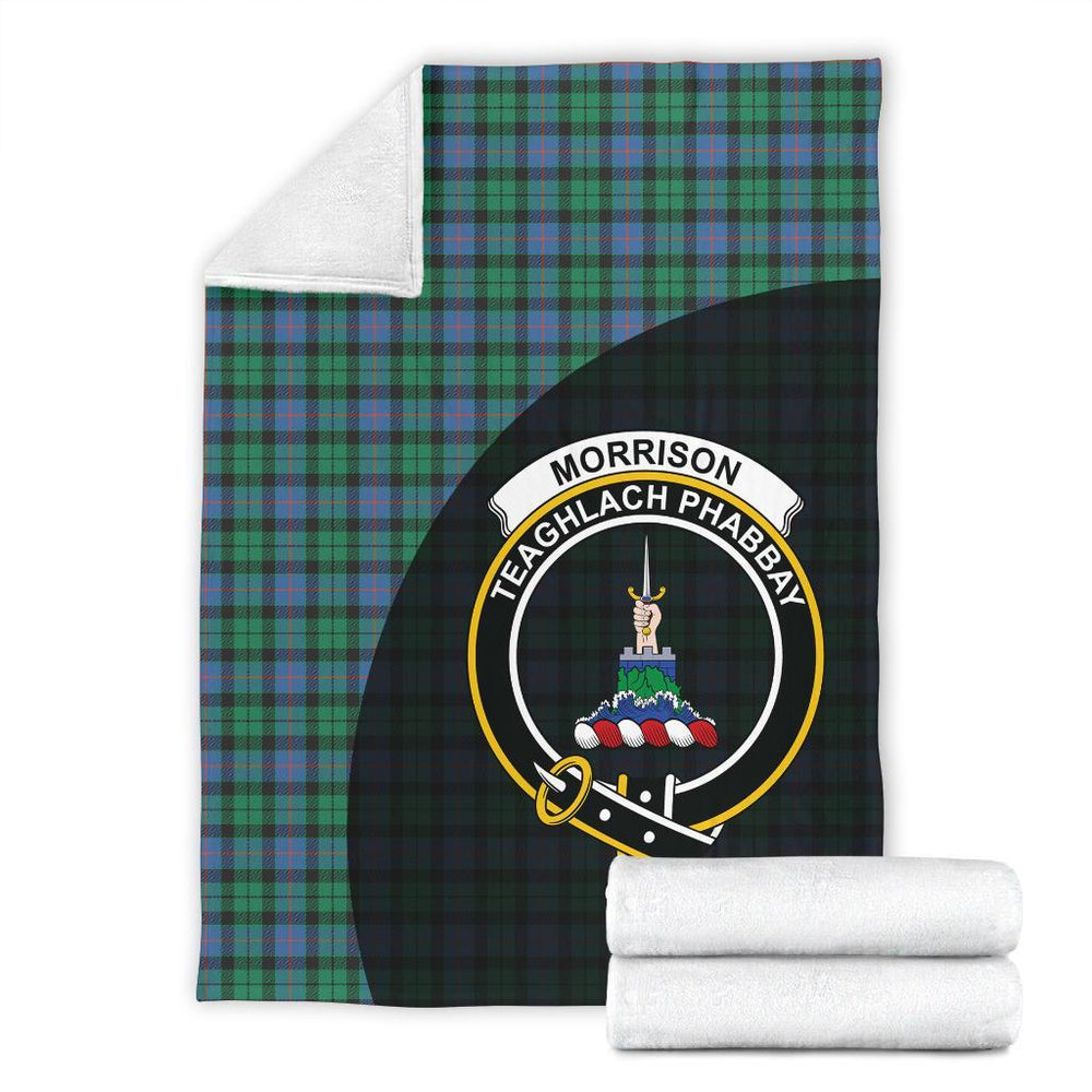 Clan Morrison Ancient Tartan Crest Blanket Wave Style EG60 Clan Morrison Tartan Today   