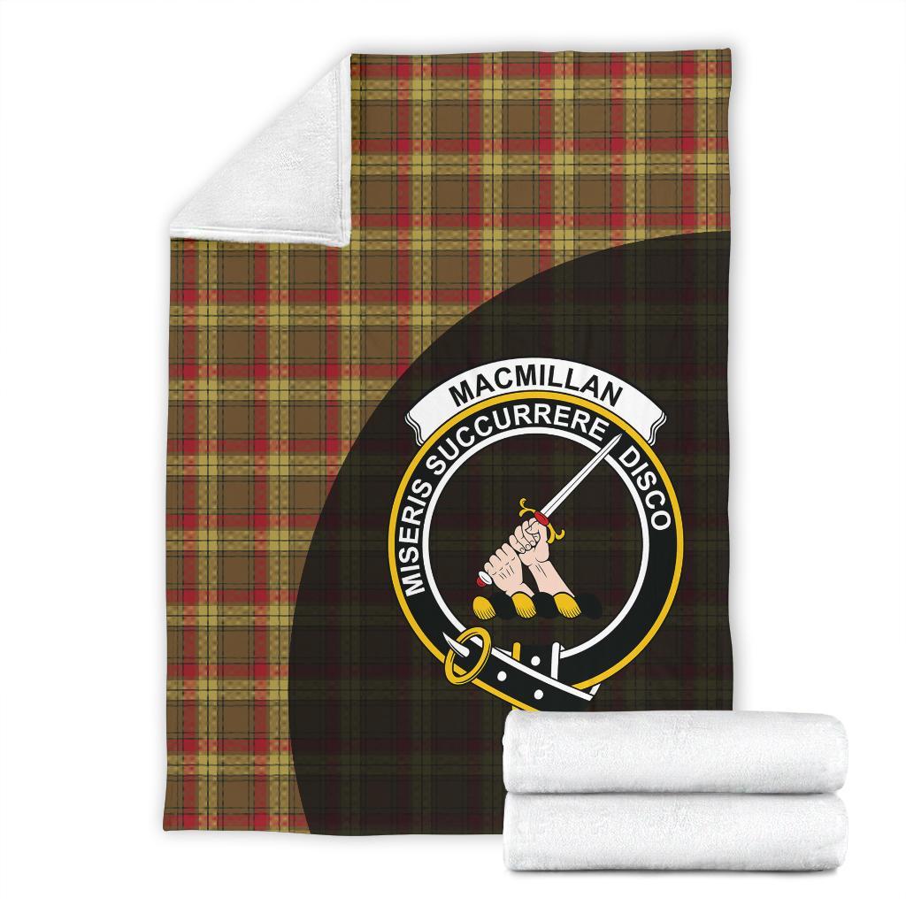 Clan MacMillan Old Weathered Tartan Crest Blanket Wave Style RI86 Clan MacMillan Tartan Today   