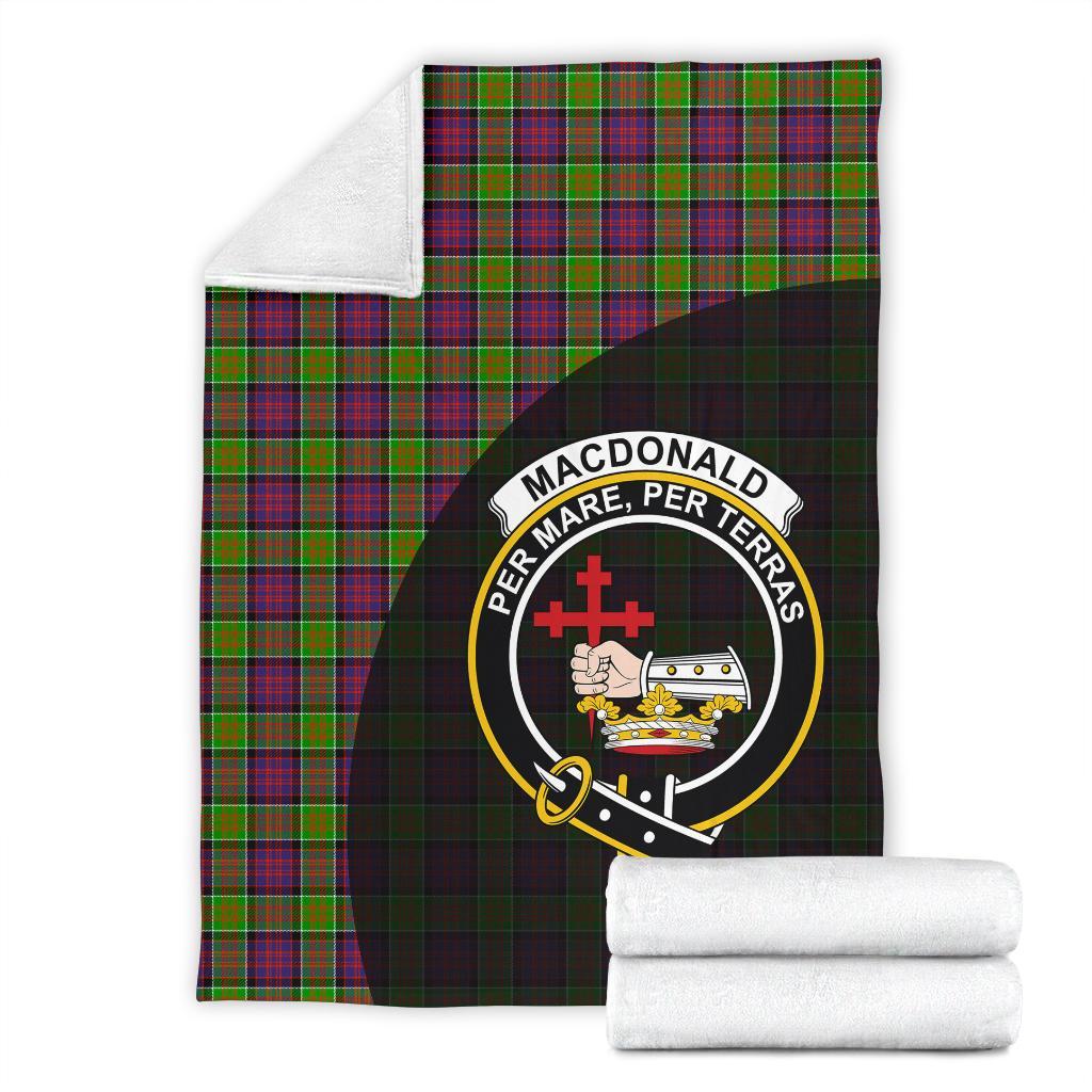 Clan MacDonald of Clanranald Tartan Crest Blanket Wave Style CF36 Clan MacDonald of Clanranald Tartan Today   