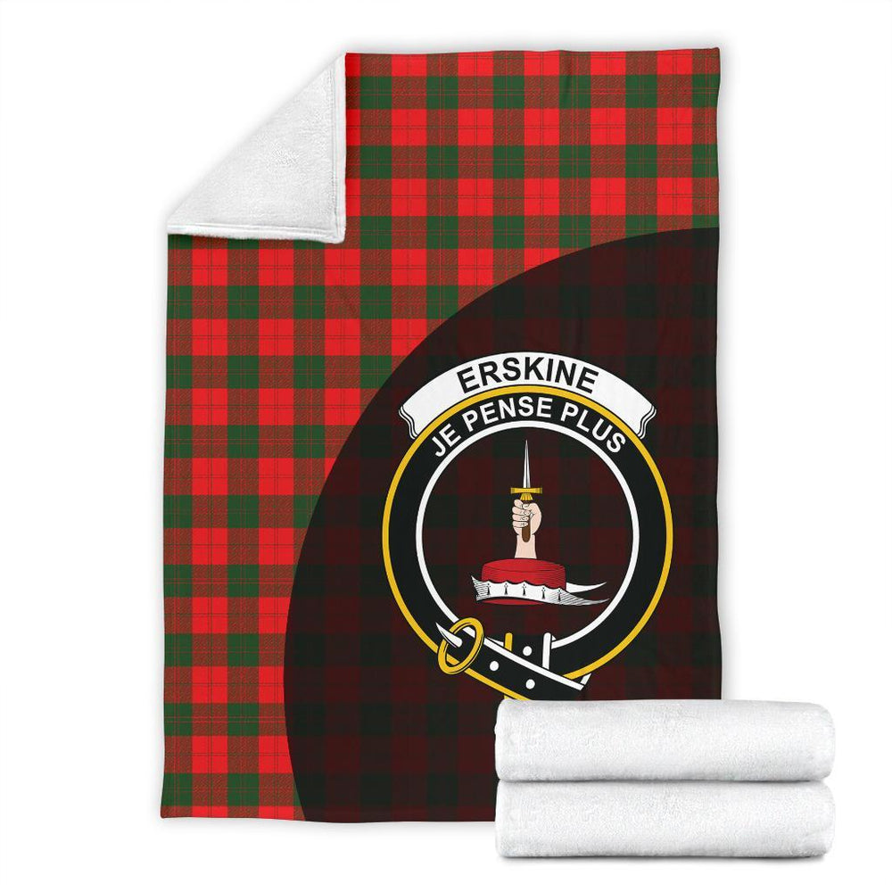 Clan Erskine Modern Tartan Crest Blanket Wave Style JW86 Clan Erskine Tartan Today   