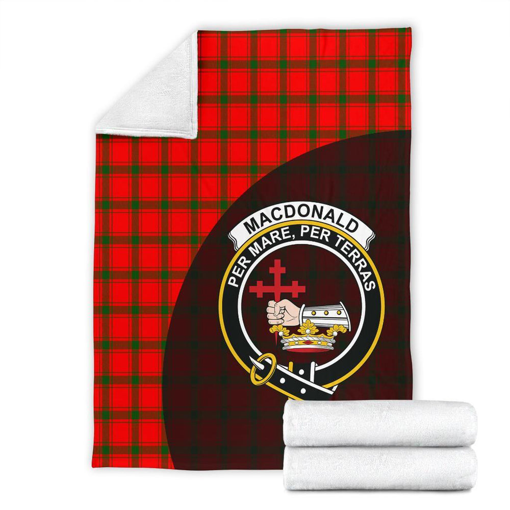 Clan MacDonald Of Sleat Tartan Crest Blanket Wave Style ZX58 Clan MacDonald of Sleat Tartan Today   