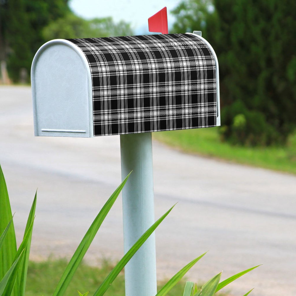 Clan Menzies Black & White Modern Tartan Mailbox ES68 Clan Menzies Tartan Today   