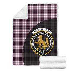 Clan MacPherson Hunting Modern Tartan Crest Blanket Wave Style VA74 Clan MacPherson Tartan Today   