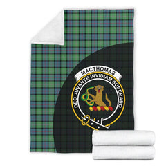 Clan MacThomas Ancient Tartan Crest Blanket Wave Style HA53 Clan MacThomas Tartan Today   