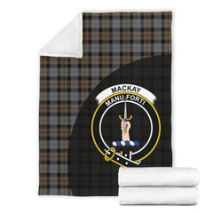 Clan MacKay Weathered Tartan Crest Blanket Wave Style RV41 Clan MacKay Tartan Today   