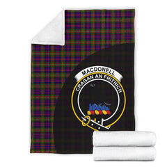 Clan MacDonnell Of Glengarry Modern Tartan Crest Blanket Wave Style UT83 Clan Glen Tartan Today   