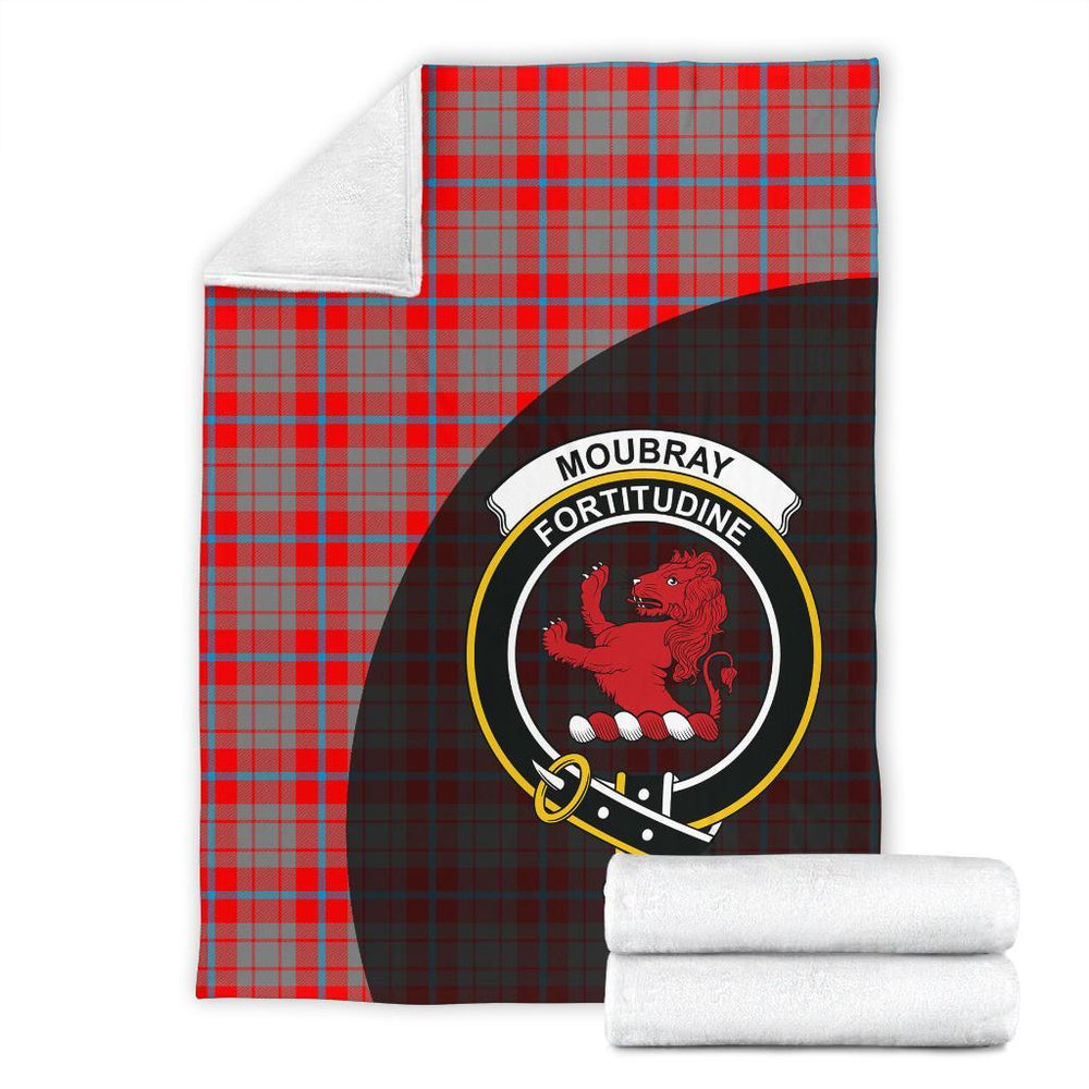 Clan Moubray Tartan Crest Blanket Wave Style SV57 Clan Moubray Tartan Today   