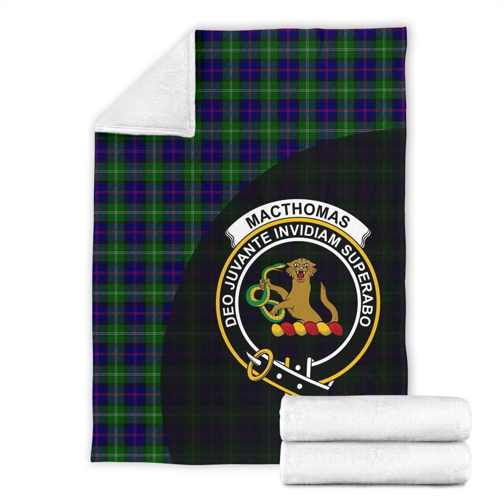 Clan MacThomas Modern Tartan Crest Blanket Wave Style KU85 Clan MacThomas Tartan Today   
