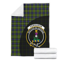 Clan Fergusson Modern Tartan Crest Blanket Wave Style DZ68 Clan Fergusson Tartan Today   