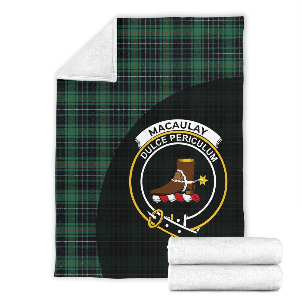 Clan MacAulay Hunting Ancient Tartan Crest Blanket Wave Style YR16 Clan MacAulay Tartan Today   