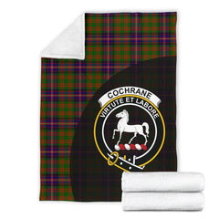 Clan Cochrane Modern Tartan Crest Blanket Wave Style SP47 Clan Cochrane Tartan Today   