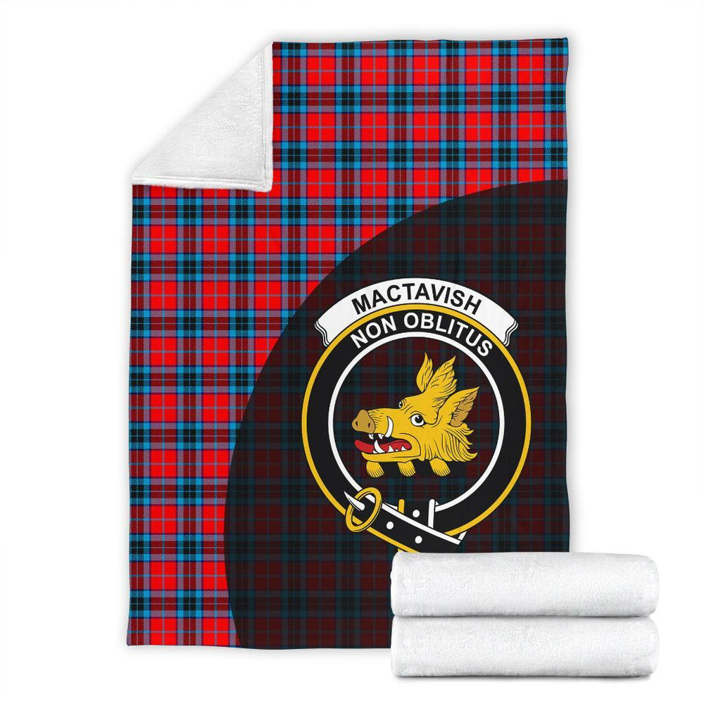Clan MacTavish Modern Tartan Crest Blanket Wave Style WQ72 Clan MacTavish Tartan Today   