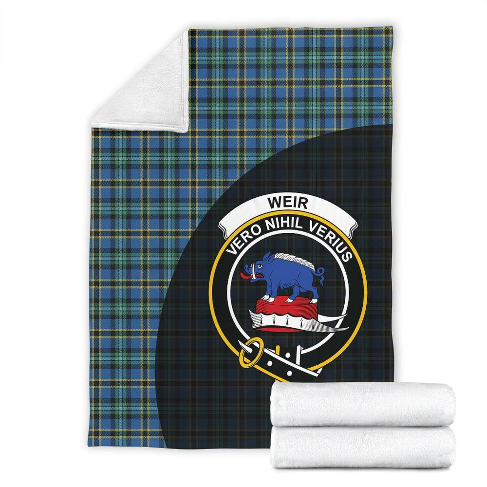Clan Weir Ancient Tartan Crest Blanket Wave Style PK32 Clan Weir Tartan Today   