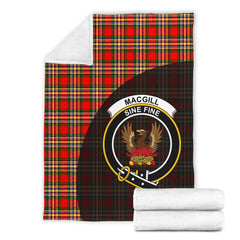 Clan MacGill Modern Tartan Crest Blanket Wave Style EY77 Clan MacGill Tartan Today   