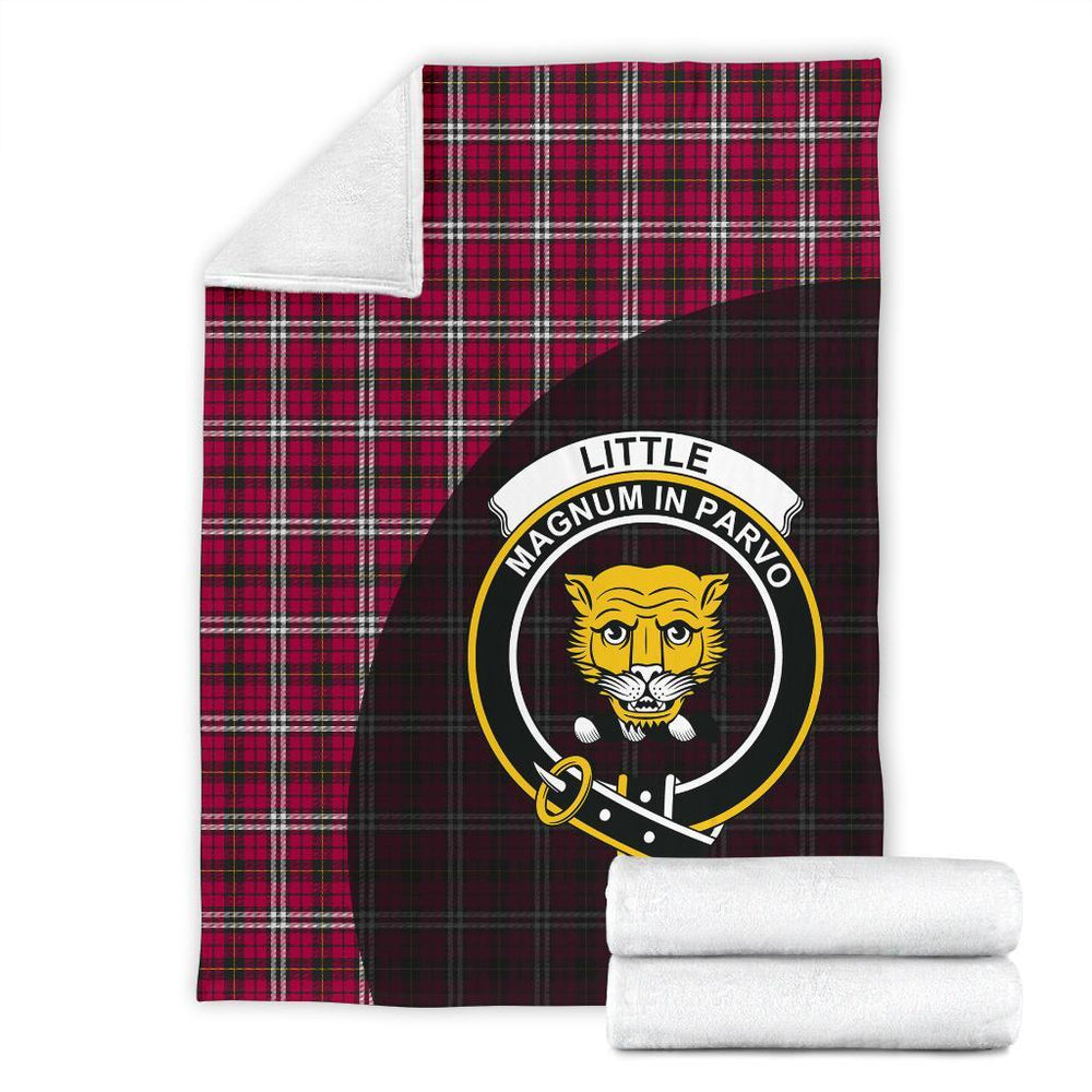 Clan Little Tartan Crest Blanket Wave Style TT11 Clan Little Tartan Today   