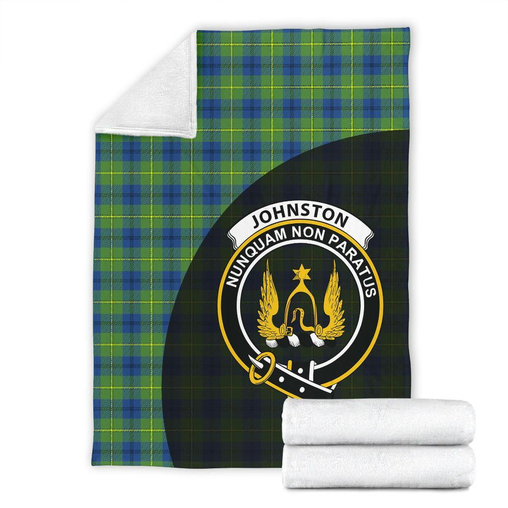 Clan Johnston Ancient Tartan Crest Blanket Wave Style BI38 Clan Johnston Tartan Today   