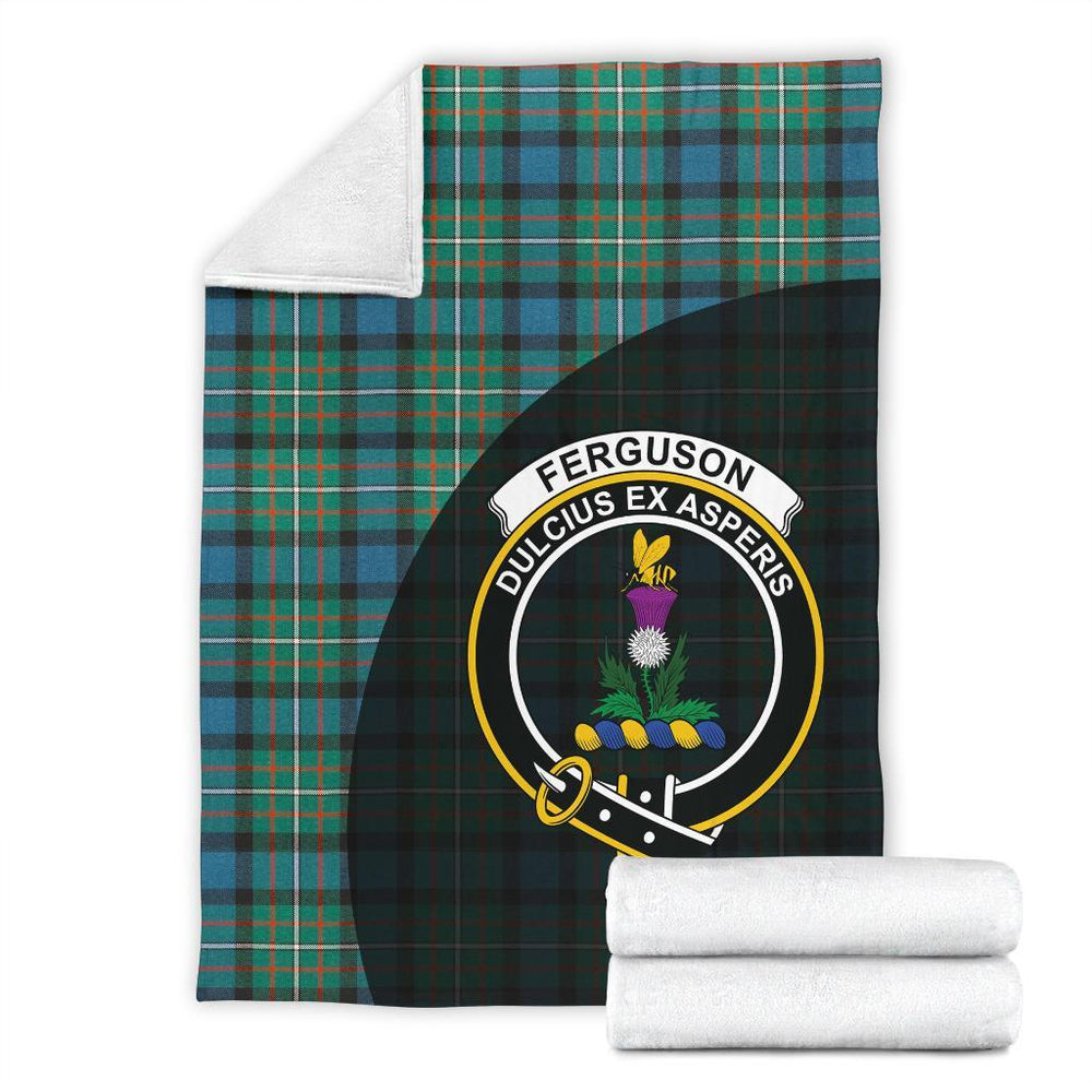Clan Ferguson Ancient Tartan Crest Blanket Wave Style MV24 Clan Hall Tartan Today   