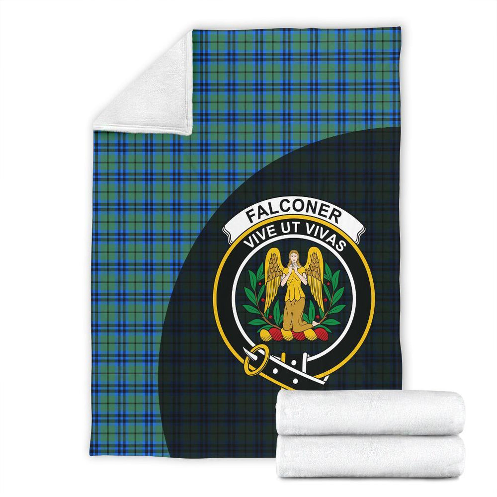 Clan Falconer Tartan Crest Blanket Wave Style TY67 Clan Falconer Tartan Today   