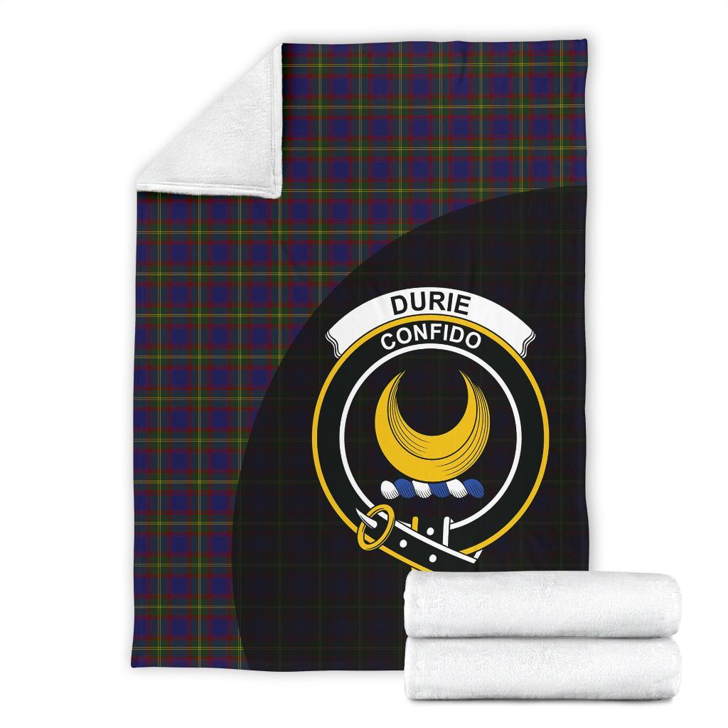 Clan Durie Tartan Crest Blanket Wave Style VZ51 Clan Durie Tartan Today   