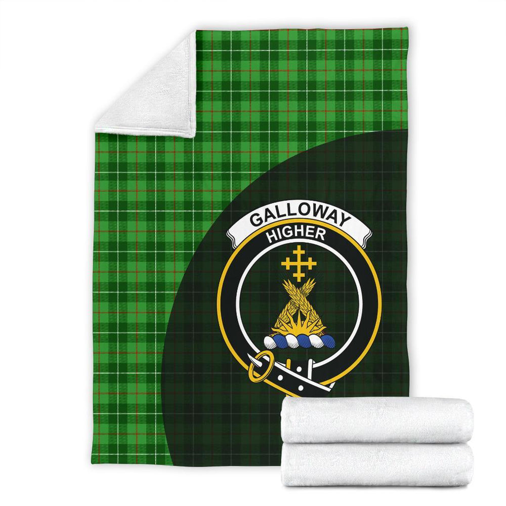 Clan Galloway District Tartan Crest Blanket Wave Style OO75 Clan Galloway Tartan Today   