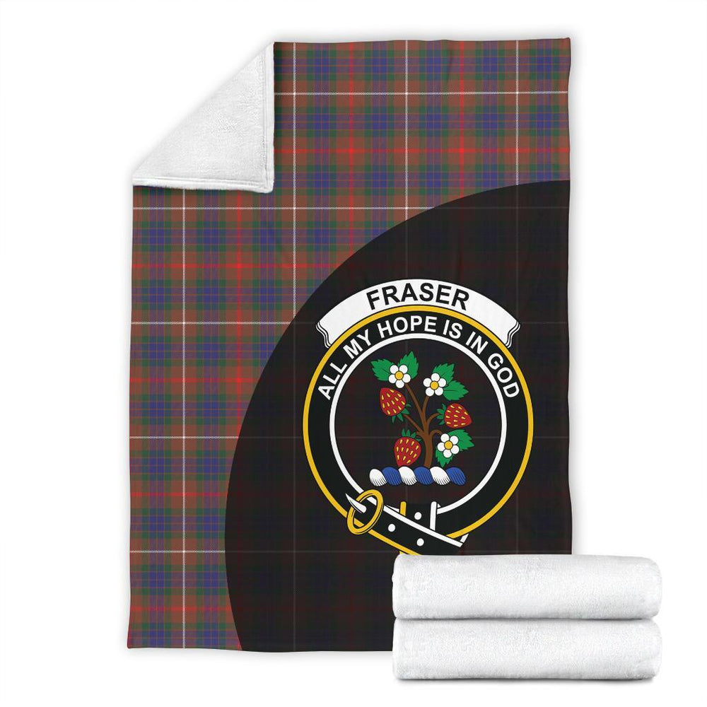 Clan Fraser Hunting Modern Tartan Crest Blanket Wave Style MN89 Clan Fraser Tartan Today   
