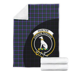 Clan Clan Hunter Modern Tartan Crest Blanket Wave Style CD62 Clan Hunter Tartan Today   