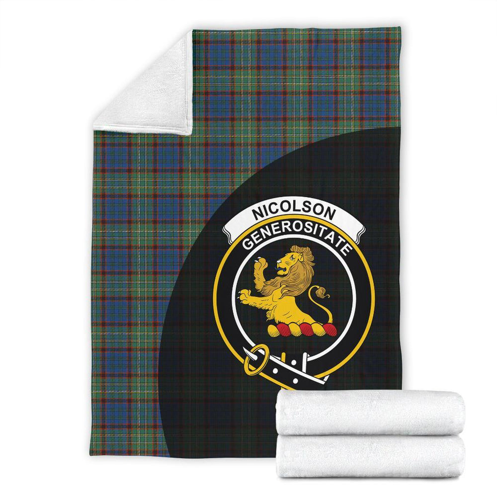 Clan Nicolson Hunting Ancient Tartan Crest Blanket Wave Style UP92 Clan Nicolson Tartan Today   