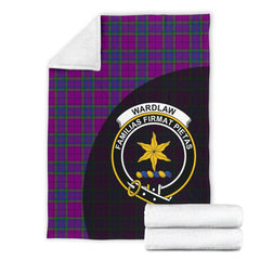 Clan Wardlaw Modern Tartan Crest Blanket Wave Style RZ13 Clan Wardlaw Tartan Today   