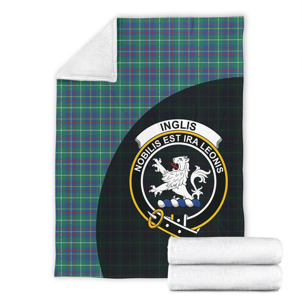 Clan Inglis Ancient Tartan Crest Blanket Wave Style AF41 Clan Inglis Tartan Today   