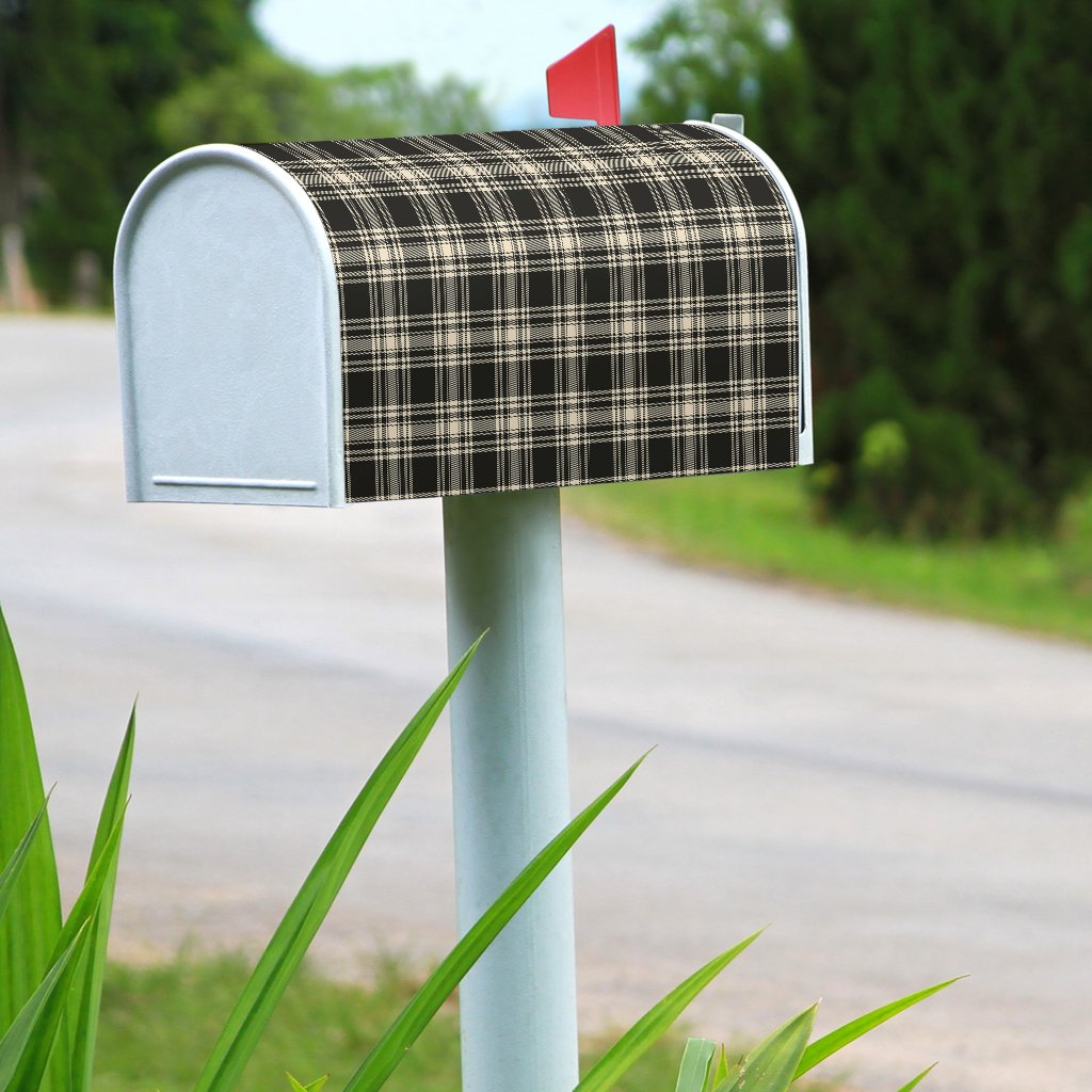 Clan Menzies Black & White Ancient Tartan Mailbox VD61 Clan Menzies Tartan Today   