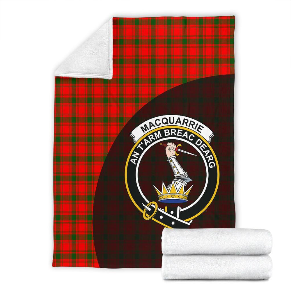 Clan MacQuarrie Modern Tartan Crest Blanket Wave Style ND73 Clan MacQuarrie Tartan Today   
