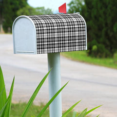Clan Scott Black & White Modern Tartan Mailbox HW89 Clan Scott (Scott Tartan) Tartan Today   