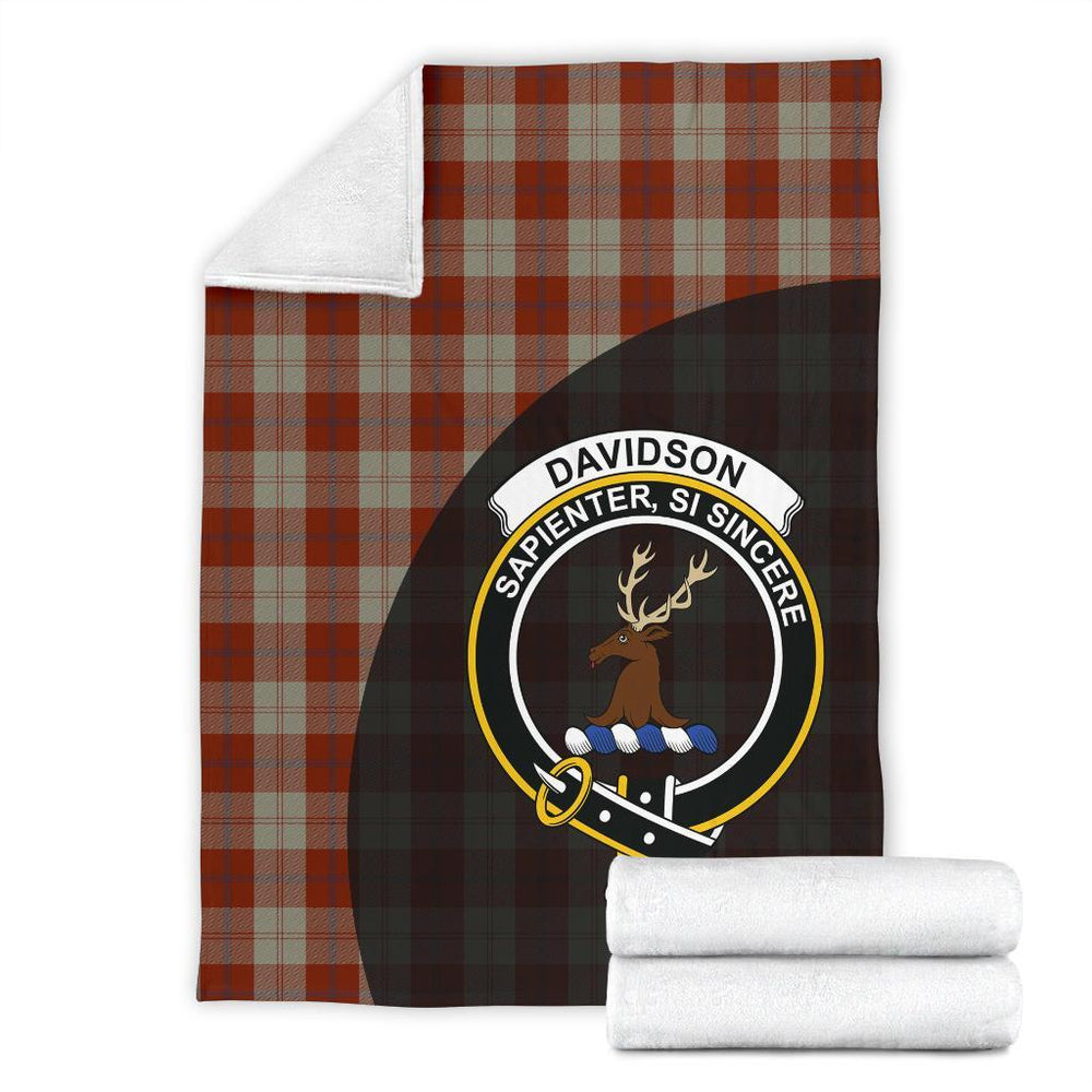 Clan Davidson Dress Dancers Tartan Crest Blanket Wave Style SM40 Clan Davidson Tartan Today   