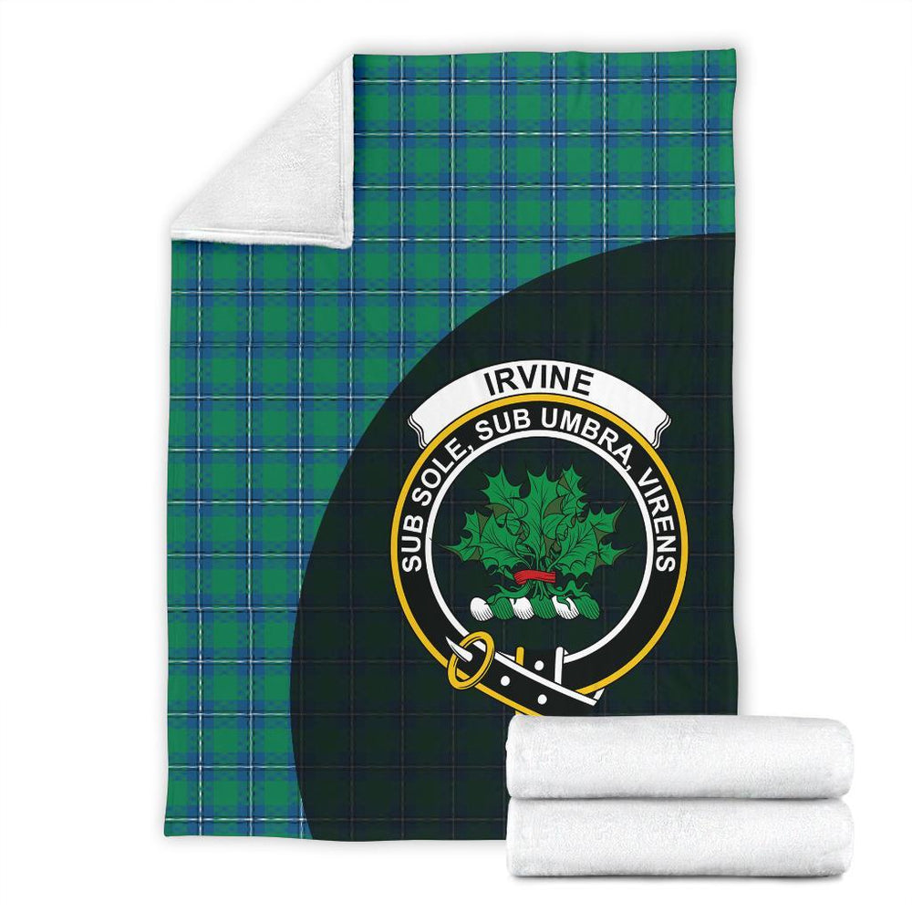 Clan Irvine Ancient Tartan Crest Blanket Wave Style ZI89 Clan Irvine Tartan Today   