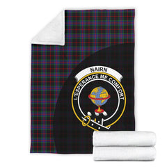 Clan Nairn Tartan Crest Blanket Wave Style JB50 Clan Nairn Tartan Today   